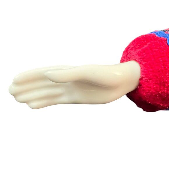 Pretty Hand Painted Russian Porcelain Girl Doll In Colorfully Dress & Fur Hat - Picture 9 of 14